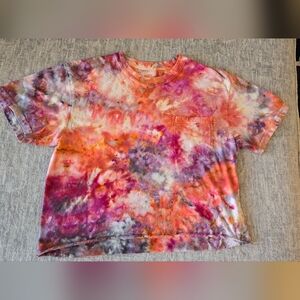 Eden & Ebb Ice-Dye Cropped T-Shirt Size M